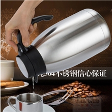 厂家批发不锈钢双层平头真空保温壶热水瓶暖水壶热水壶保温瓶
