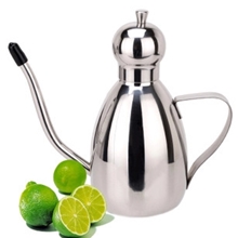 不锈钢油壶油瓶厂家304不锈钢油壶鼓形油壶防漏油壶控油油壶