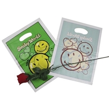 笑脸25*35塑料手提袋礼品袋服装袋购物袋厂家现货批发