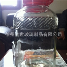 厂家供应10L机制高白料梅酒瓶方格瓶