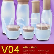 供应V04化妆品包装玻璃瓶，包装配套，包装设计