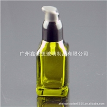 厂家供应批发方形精油瓶30ml棕绿色瓶子精油瓶玻璃瓶