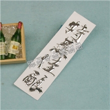 高品质软塑标牌三维标贴金属分体贴字定做