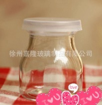 大量批发零售高档布丁瓶玻璃酸奶瓶外贸出口玻璃瓶酸奶瓶