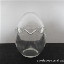 鸡蛋杯玻璃罐布丁瓶布丁杯玻璃储物罐玻璃许愿瓶蛋壳布丁