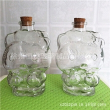 热卖新款哈喽kt猫玻璃瓶颜色齐全