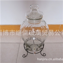 厂家供应泡酒瓶酿酒瓶储酒器水果雕花罐玻璃瓶