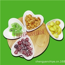 热销特色干果盘心形零食碗套装礼品干果盘居家用品水果盘