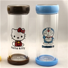 厂家批发耐高温双层玻璃杯可订做任意logo一箱起批