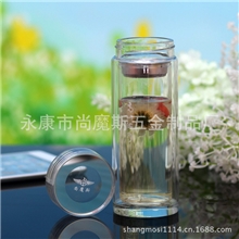 双层玻璃杯广告促销玻璃杯子福利奠基开业中秋节日纪念礼品杯子