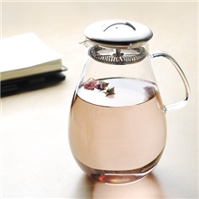 生产批发耐热花茶壶1900ml不锈钢滤网盖壶凉水壶玻璃冷水壶