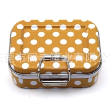 迷你便当双层储物小铁盒精美赠品马口铁盒