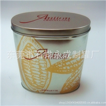 马口铁四色椭圆罐，天地盖密封椭圆罐，茶叶铁罐