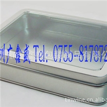 供应礼品马口铁盒开窗方形铁盒锡盒子