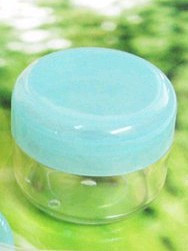 支付宝混批10g透明底高档膏盒化妆品分装盒面霜盒蓝黄盖