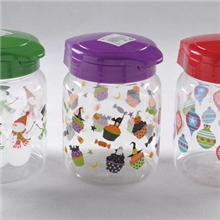 环保食品级pet透明广口塑料瓶圆形塑料罐