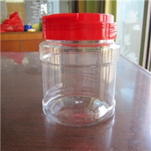 供应环保圆形透明PET包装塑料罐