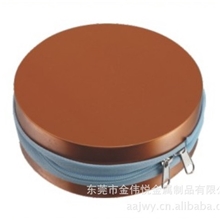 供应圆形拉链铁罐拉链罐拉链铁盒
