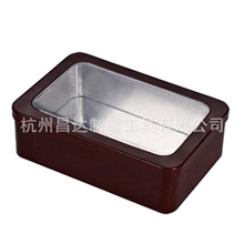 马口铁罐方罐金属罐开窗PVC罐礼品罐