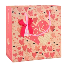 【现货】工厂直销精致韩版爱心礼品袋婚庆纸袋手提袋混批定做