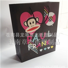 【现货】黑色大嘴竖版专柜正品大嘴猴纸袋新款