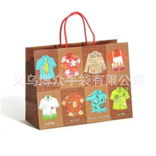 2013夏季新款高档礼品纸袋咖啡色男士服装纸袋包装袋KR297-4