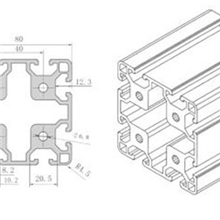 供应不同规格型号工业铝型材，铝型材价格优惠，铝型材生产厂家。