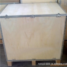 供应经济美观的大型钢边木箱优质免检出口木箱木托盘