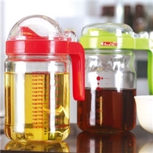玻璃防漏油壶食用酱油瓶醋瓶调料玻璃瓶玻璃油壶瓶500ml