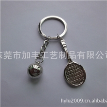 供应3D金属模型-运动系列网球钥匙扣