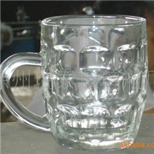 徐州玻璃瓶厂直销玻璃把子杯高档烤花玻璃杯