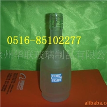供应玻璃瓶，350ml蒙砂白酒玻璃瓶，华联玻璃瓶厂家直销