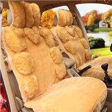 厂家直销仿貂毛汽车坐垫汽车冬季用品冬天座垫批发狐狸毛