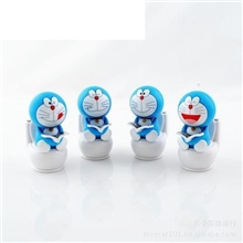 太阳能公仔机器猫汽车饰品摆件摇头娃娃马桶叮当马桶一族4款