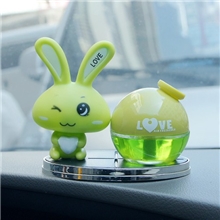兔子车载香水座卡通爱心兔汽车香水座汽车精品汽车香水厂家