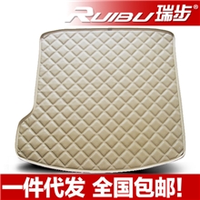 超纤皮革加厚耐磨汽车尾箱垫防水防滑尾垫轿车后备箱垫招代销