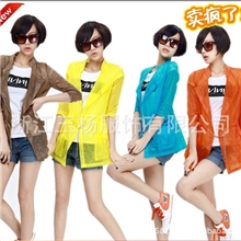 防晒衣沙滩衣情侣装透明防晒外套女装韩版男女春夏装306