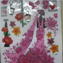 厂家直销：层层贴，3D贴纸，立体贴纸，PVC贴纸，可移墙贴50*70