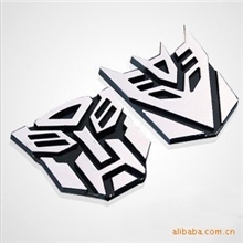 3D立体质感电镀变形金刚车贴大号变形金刚贴时尚贴纸擎天柱