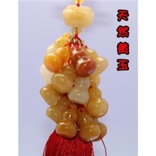 鑫亮正品汽车挂件天然黄玉高档汽车用品车用车内挂饰多款选