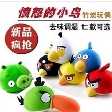 愤怒的小鸟竹炭包大号小鸟车用卡通消臭炭包新车除异味活性炭