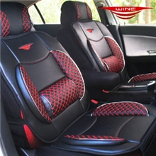 韩国红酒坐垫正品红酒系列四季垫皮革汽车座垫五件套一件代发