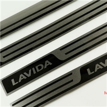 大众13款全新朗逸超薄镜面门槛条迎宾踏板朗逸迎宾踏板莫驰正品