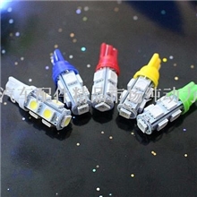 热销汽车LED高亮度T10-5050-9SMD仪表灯/示宽灯/侧门灯