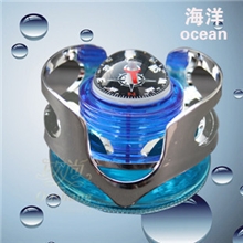 海洋之星香水座指南针香水座车用香水瓶海洋之心香水座