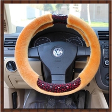 蠡县福泽汽车用品批发方向盘套淘宝热卖毛绒汽车把套厂家直销
