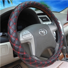 汽车方向盘套韩国红酒把套四季通用方向盘套超纤皮系列白内圈