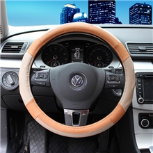 新款真皮方向盘套高档立体按摩真皮把套头层牛皮方向盘套通用