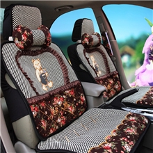 长期经销2013汽车坐垫卡通汽车坐垫夏季新款可爱蕾丝四季垫子