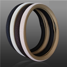 精品热销蓝轩艺术雕花冰丝汽车方向盘套夏季车用把套凉爽透气